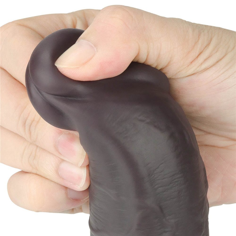 8'' Dual Layered Silicone Rotator Brown | ViPstore.hu - Erotika webáruház #5 - EAN 6970260900591 | SKU LVTOY00633