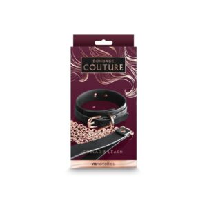 Bondage Couture - Collar and Leash - Black | ViPstore.hu - Erotika webáruház #1 - EAN 657447104558 | SKU NSTOYS0933