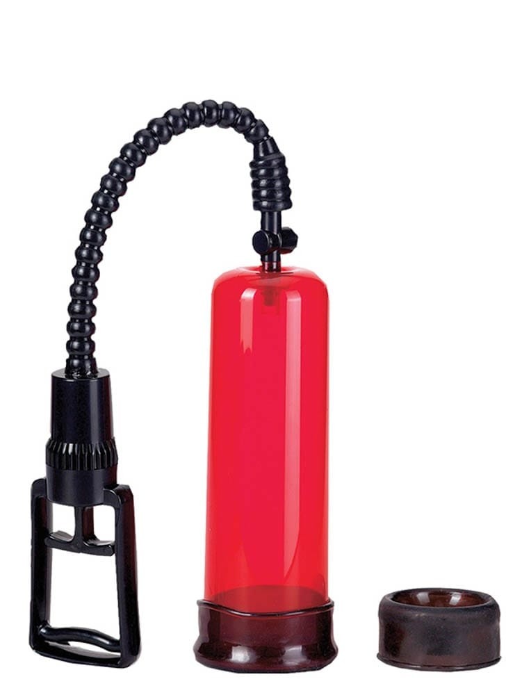 New Stay Hard Pump Clear Red | ViPstore.hu - Erotika webáruház #2 - EAN 4890888116445 | SKU SEVCR00282