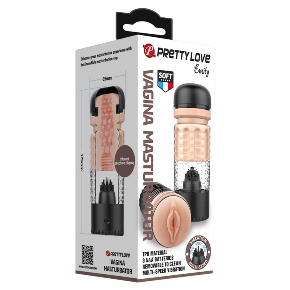 Pretty Love Emily Masturbator Black | ViPstore.hu - Erotika webáruház #1 - EAN 6959532333251 | SKU DEBRA01441