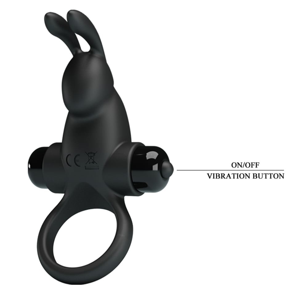 Pretty Love Vibrant Penis Ring 1 Black | ViPstore.hu - Erotika webáruház #7 - EAN 6959532323818 | SKU DEBRA01476