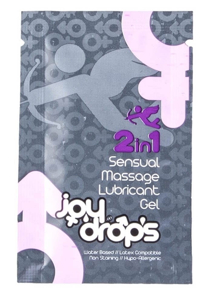 2 in 1 Sensual Massage Lubricant Gel - 5ml sachet | ViPstore.hu - Erotika webáruház #1 - EAN 8698712453447 | SKU JOYDROPS20