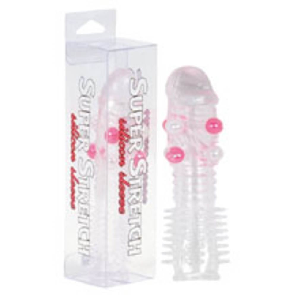 Super Stretch Transparent Silicone Sleeve With Little Balls | ViPstore.hu - Erotika webáruház #1 - EAN 4890888512285 | SKU SEVCR00953