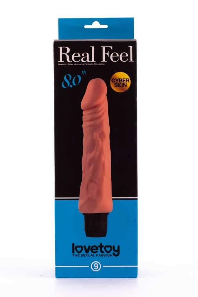 8'' Real Feel Cyberskin Vibrator | ViPstore.hu - Erotika webáruház #1 - EAN 6970260901642 | SKU LVTOY00016