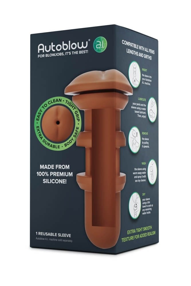 Autoblow A.I. Silicone Anus Sleeve - Brown_B0O50_1 | ViPstore.hu - Erotika webáruház #1 - EAN 704751344986 | SKU AUTOBL0007