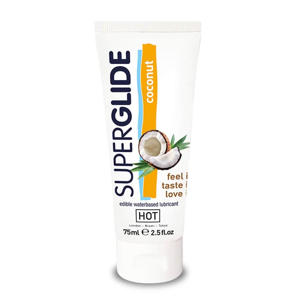 HOT Superglide lubricant waterbased - COCONUT 75 ml | ViPstore.hu - Erotika webáruház #1 - EAN 4042342001457 | SKU HOT0044116