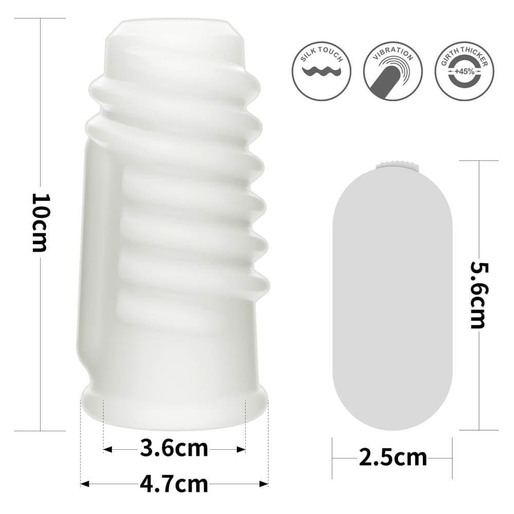 Vibrating Spiral Knights Ring (White) I | ViPstore.hu - Erotika webáruház #8 - EAN 6970260905695 | SKU LVTOY00599