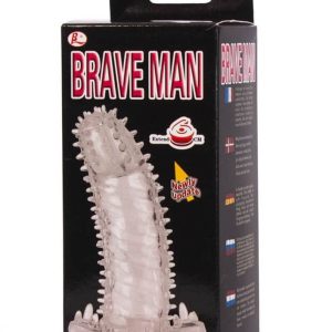 Brave Man Penis Sleeve Clear 1 | ViPstore.hu - Erotika webáruház #1 - EAN 6959532310184 | SKU DEBRA00611
