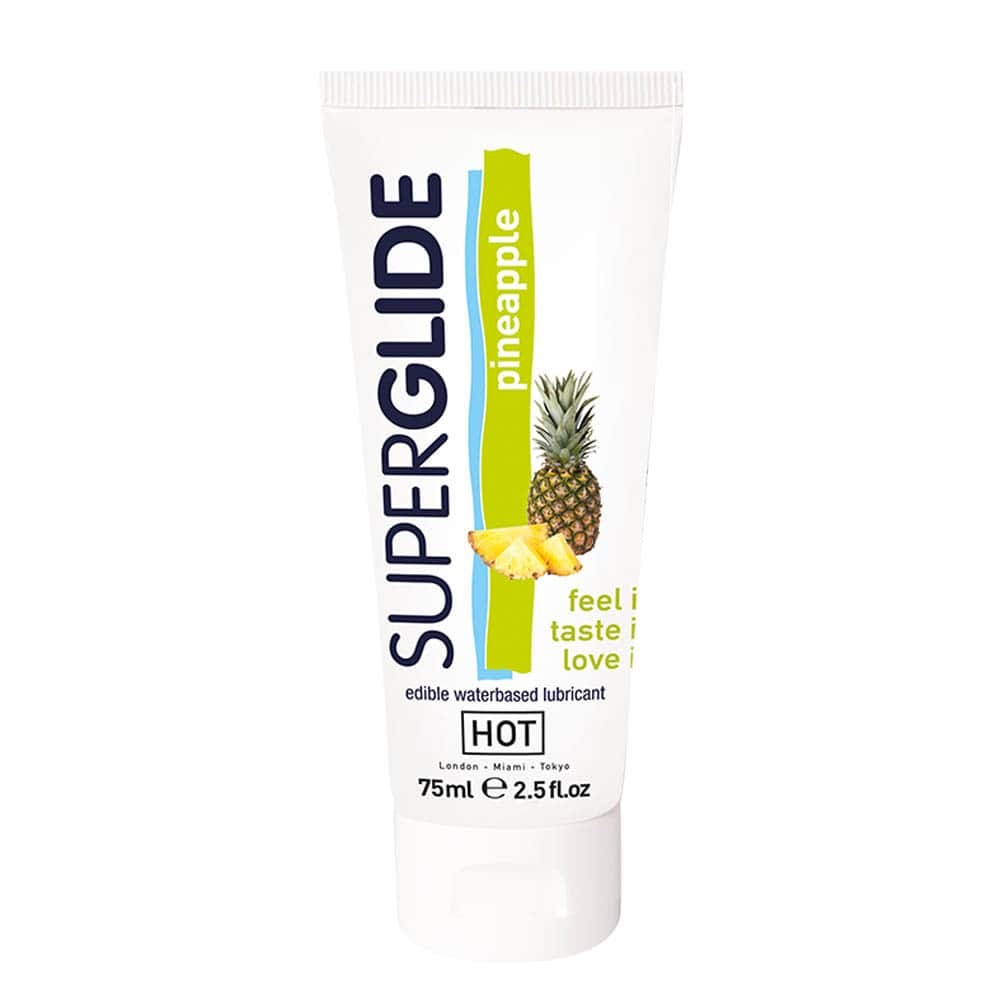 HOT Superglide lubricant waterbased - PINEAPPLE 75 ml | ViPstore.hu - Erotika webáruház #1 - EAN 4042342001464 | SKU HOT0044117