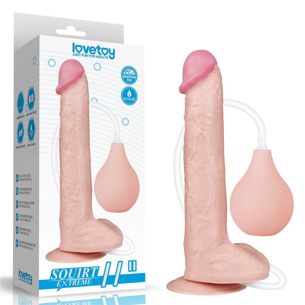 11'' Squirt Extreme Dildo Flesh | ViPstore.hu - Erotika webáruház #1 - EAN 6970260909327 | SKU LVTOY00401