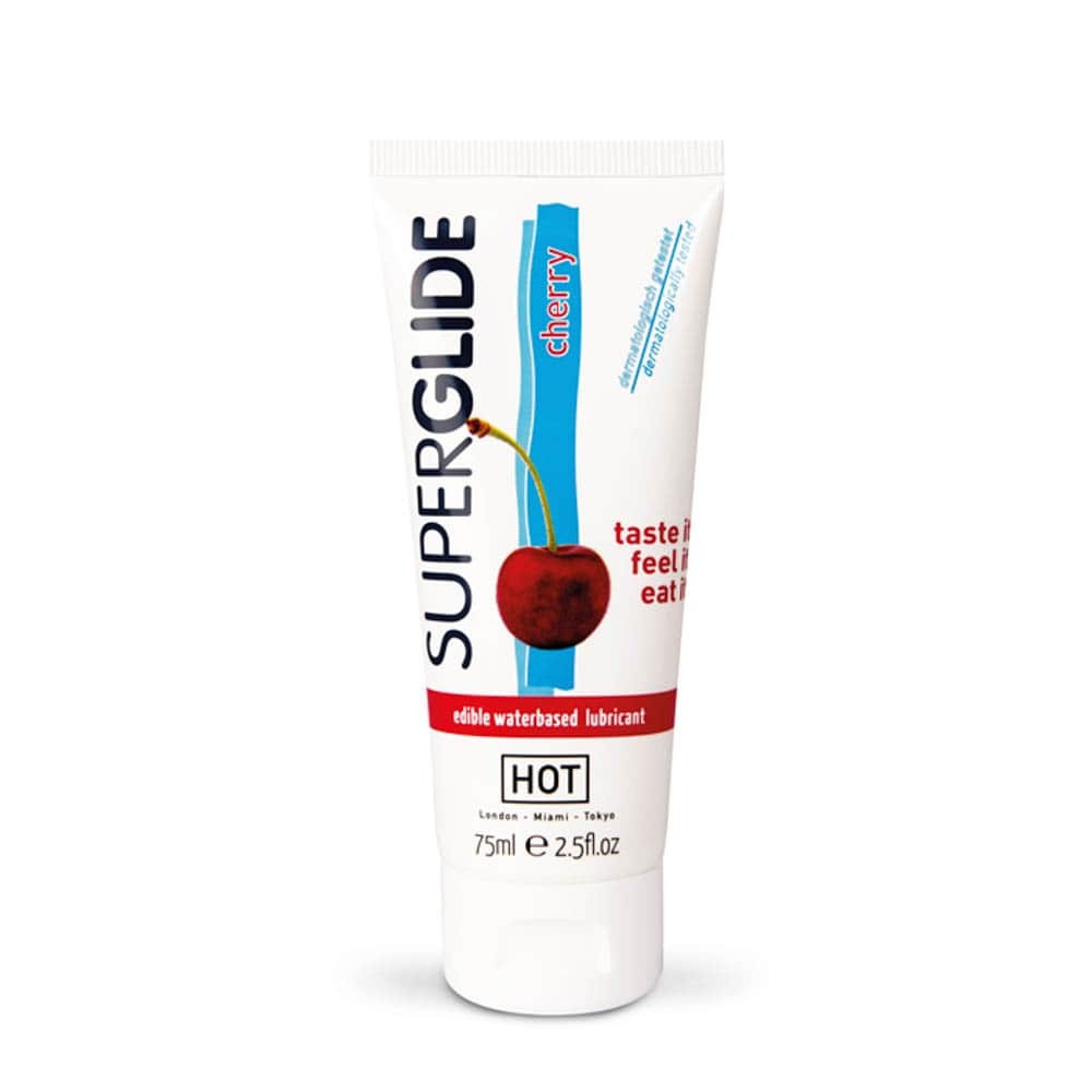 HOT Superglide lubricant waterbased - CHERRY 75 ml | ViPstore.hu - Erotika webáruház #1 - EAN 4042342001440 | SKU HOT0044115
