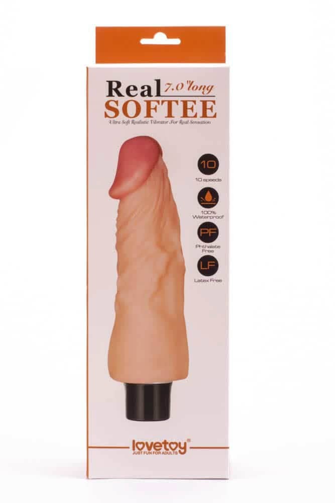 7" Real Softee Vibrating Dildo  1 | ViPstore.hu - Erotika webáruház #1 - EAN 6970260900300 | SKU LVTOY00011