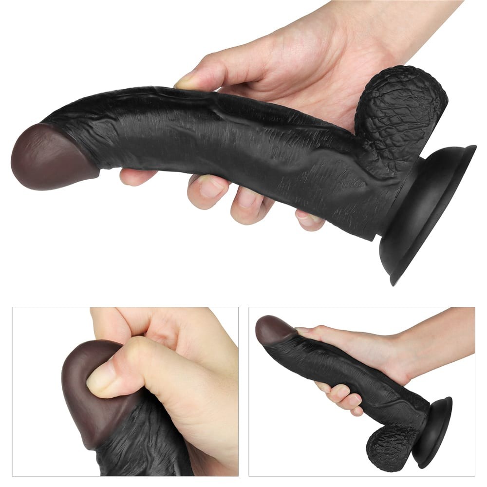 Vibrating Easy Strapon Set 8.5" Black | ViPstore.hu - Erotika webáruház #2 - EAN 6970260904056 | SKU LVTOY00676