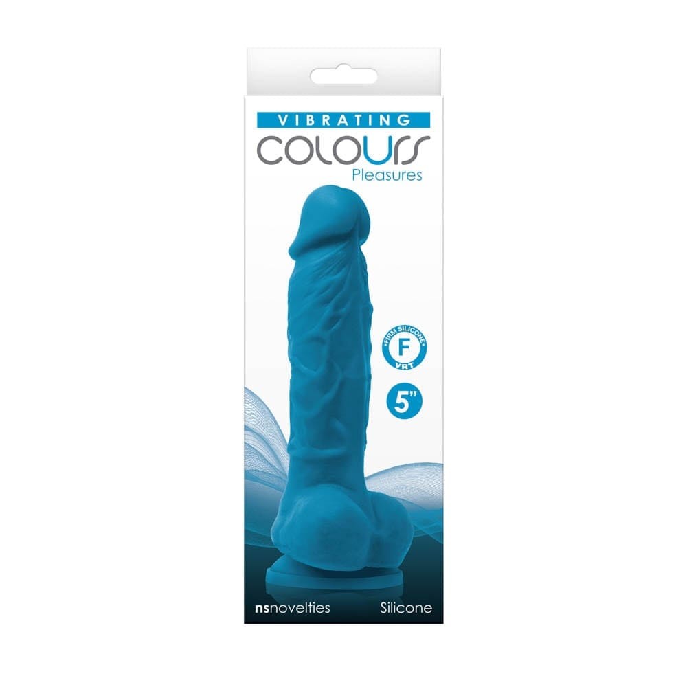 Colours - Pleasures - Vibrating - 5" Dildo - Blue | ViPstore.hu - Erotika webáruház #1 - EAN 657447104268 | SKU NSTOYS0857