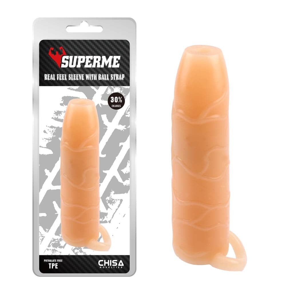 Real Feel Sleeve With Ball Strap | ViPstore.hu - Erotika webáruház #1 - EAN 759746239099 | SKU CHISA00177