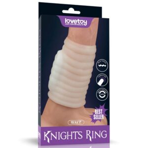 Vibrating Spiral Knights Ring (White) IV | ViPstore.hu - Erotika webáruház #1 - EAN 6970260907453 | SKU LVTOY00602