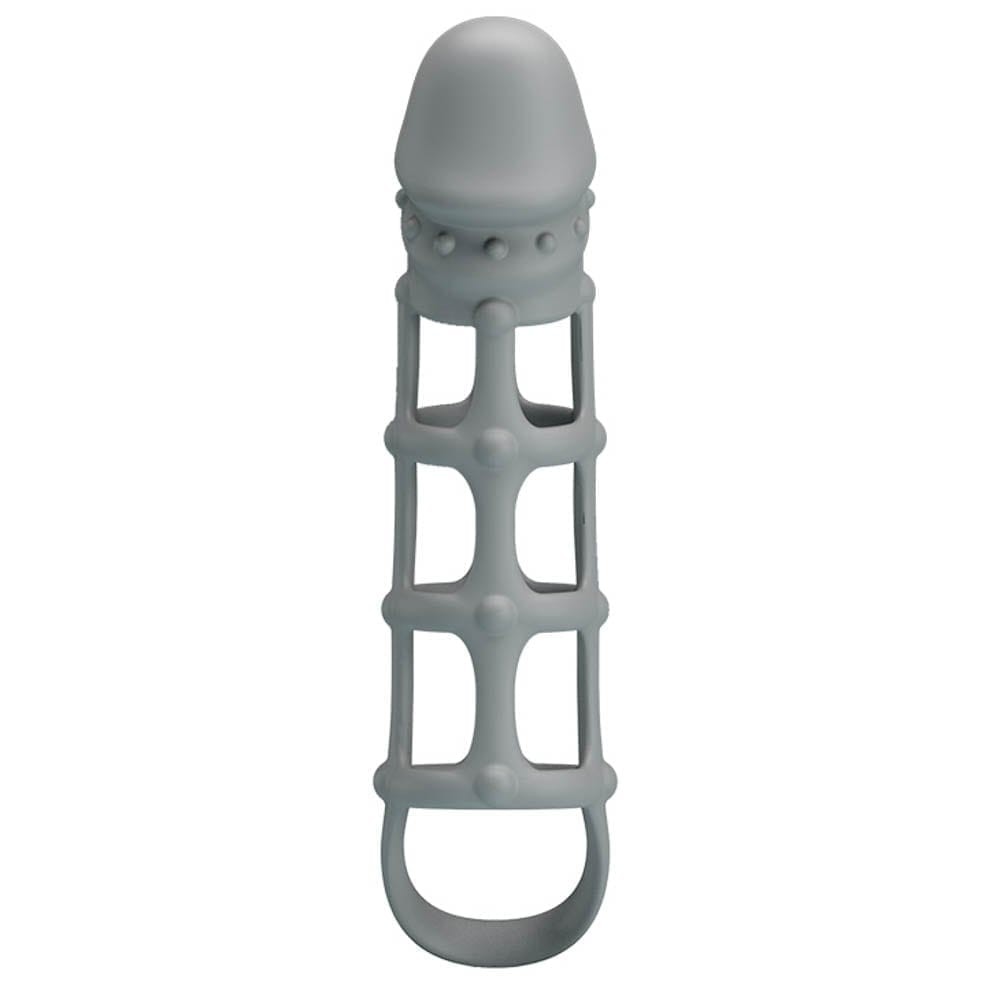 Pretty Love Penis Sleeve With Ball Strap White | ViPstore.hu - Erotika webáruház #2 - EAN 6959532320411 | SKU DEBRA01514
