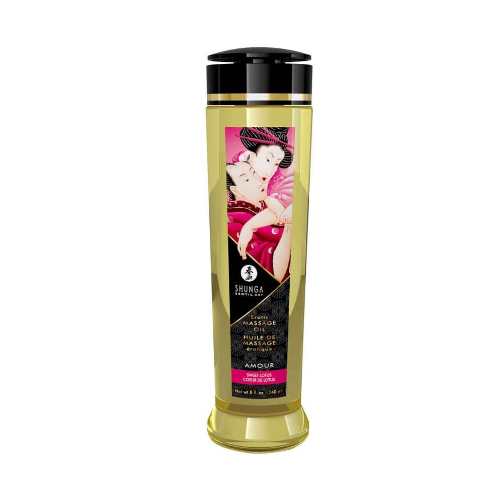 EROTIC MASSAGE OIL 240 ml / 8 oz SWEET LOTUS | ViPstore.hu - Erotika webáruház #1 - EAN 697309012232 | SKU SHUNGA0202