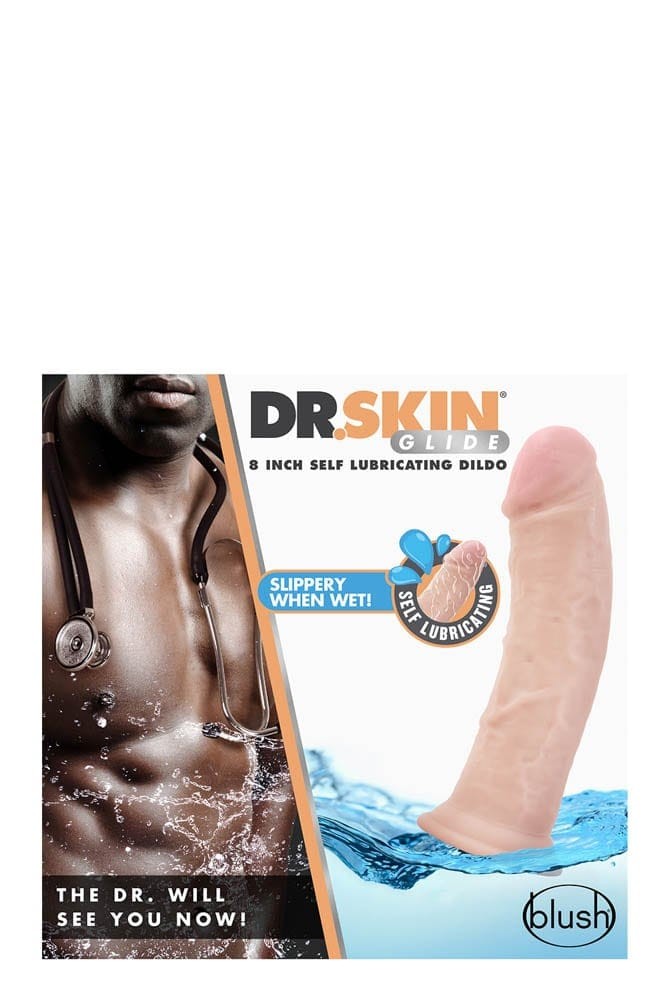 DR. SKIN 8INCH SELF LUBRICATING DILDO | ViPstore.hu - Erotika webáruház #4 - EAN 819835024439 | SKU BLUSH01296