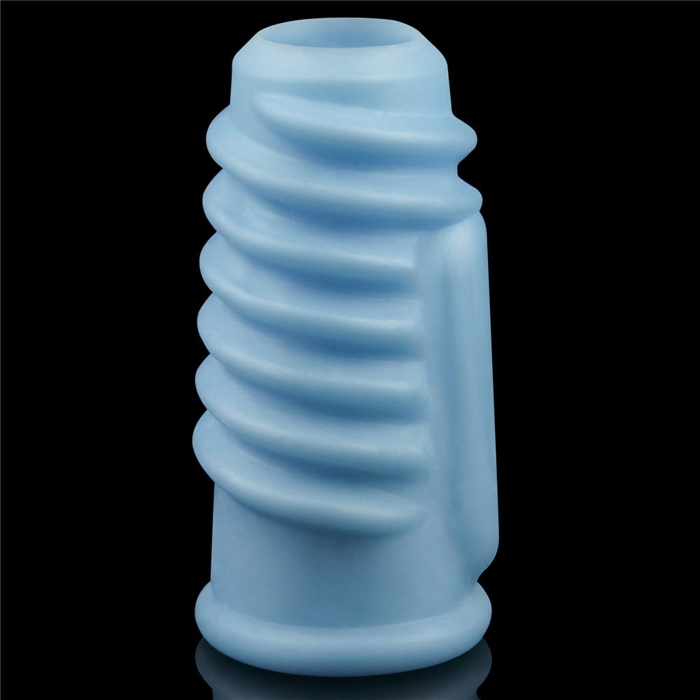 Vibrating Spiral Knights Ring Blue | ViPstore.hu - Erotika webáruház #4 - EAN 6970260907934 | SKU LVTOY00657