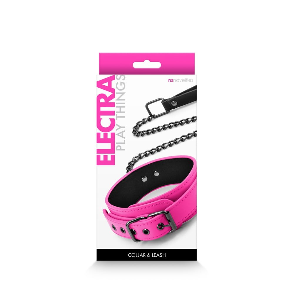 Electra - Collar & Leash - Pink | ViPstore.hu - Erotika webáruház #1 - EAN 657447105043 | SKU NSTOYS0951