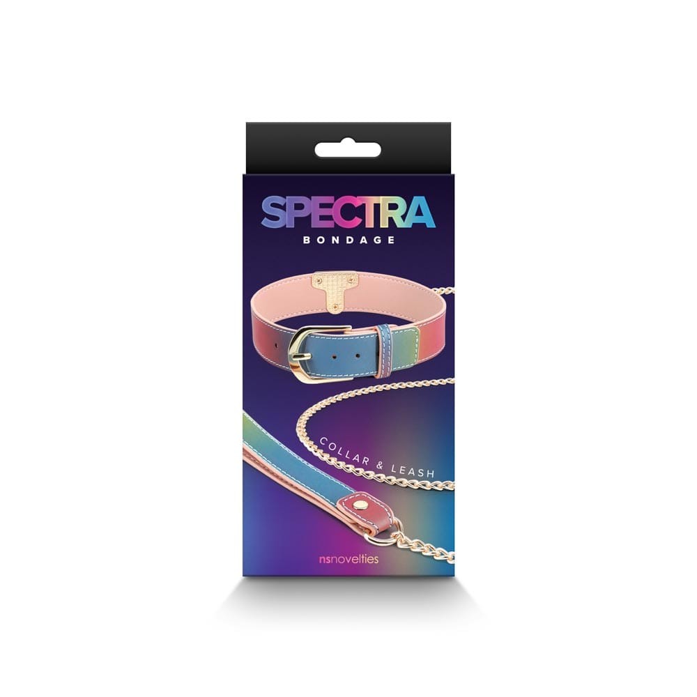 Spectra Bondage - Collar &  Leash - Rainbow | ViPstore.hu - Erotika webáruház #1 - EAN 657447106279 | SKU NSTOYS1052