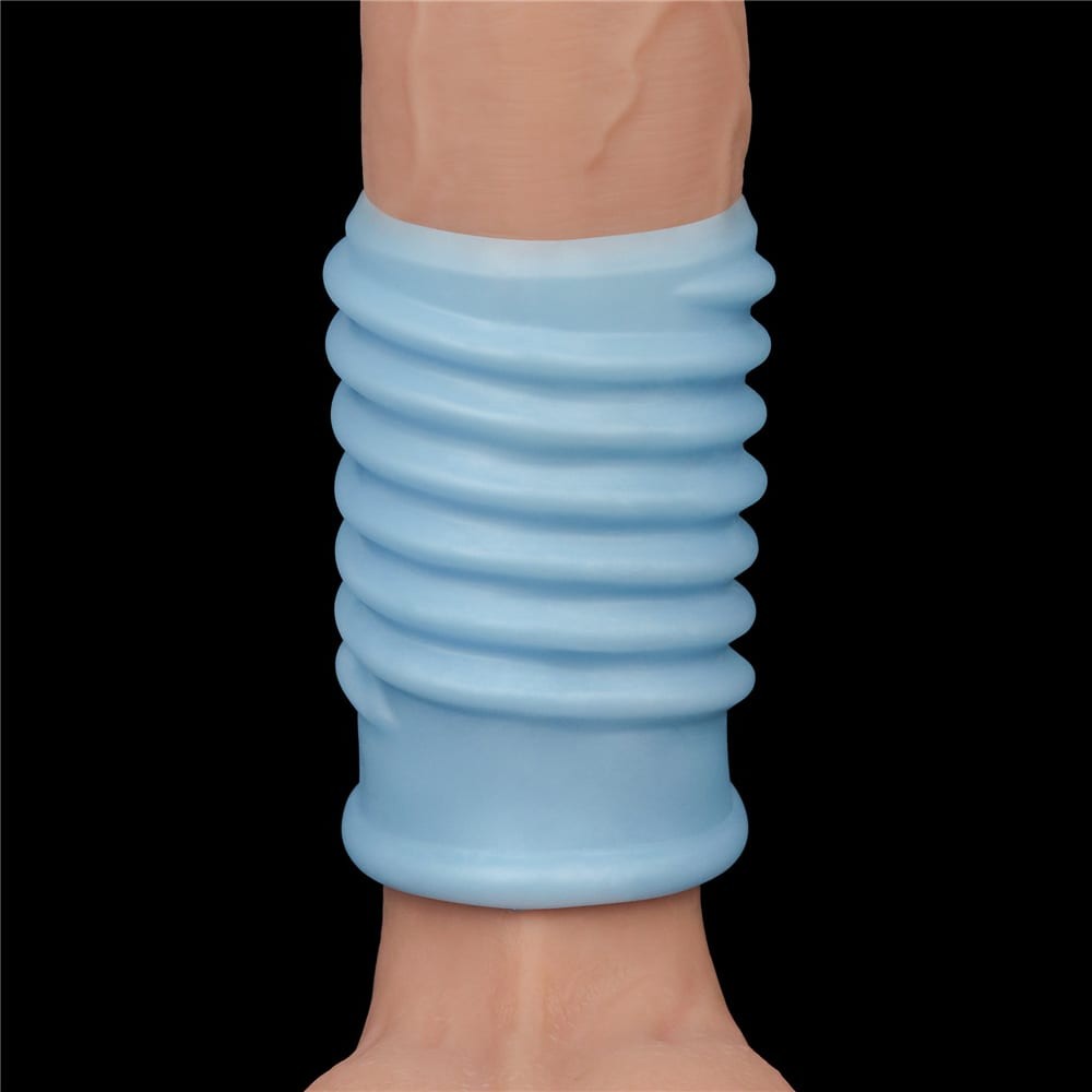 Vibrating Spiral Knights Ring Blue | ViPstore.hu - Erotika webáruház #6 - EAN 6970260907934 | SKU LVTOY00657
