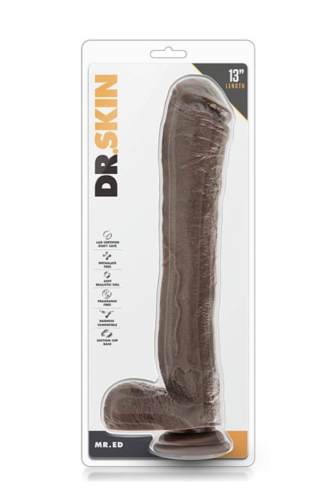 Dr.Skin Mr.Ed 13 inch Dildo Chocolate | ViPstore.hu - Erotika webáruház #1 - EAN 855215007142 | SKU BLUSH00610