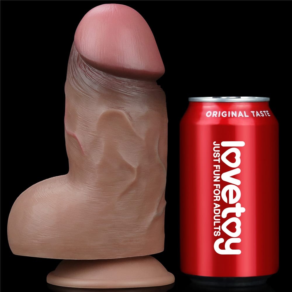 7" Dual-Layered Silicone Nature Cock Brown | ViPstore.hu - Erotika webáruház #3 - EAN 6970260909259 | SKU LVTOY00552