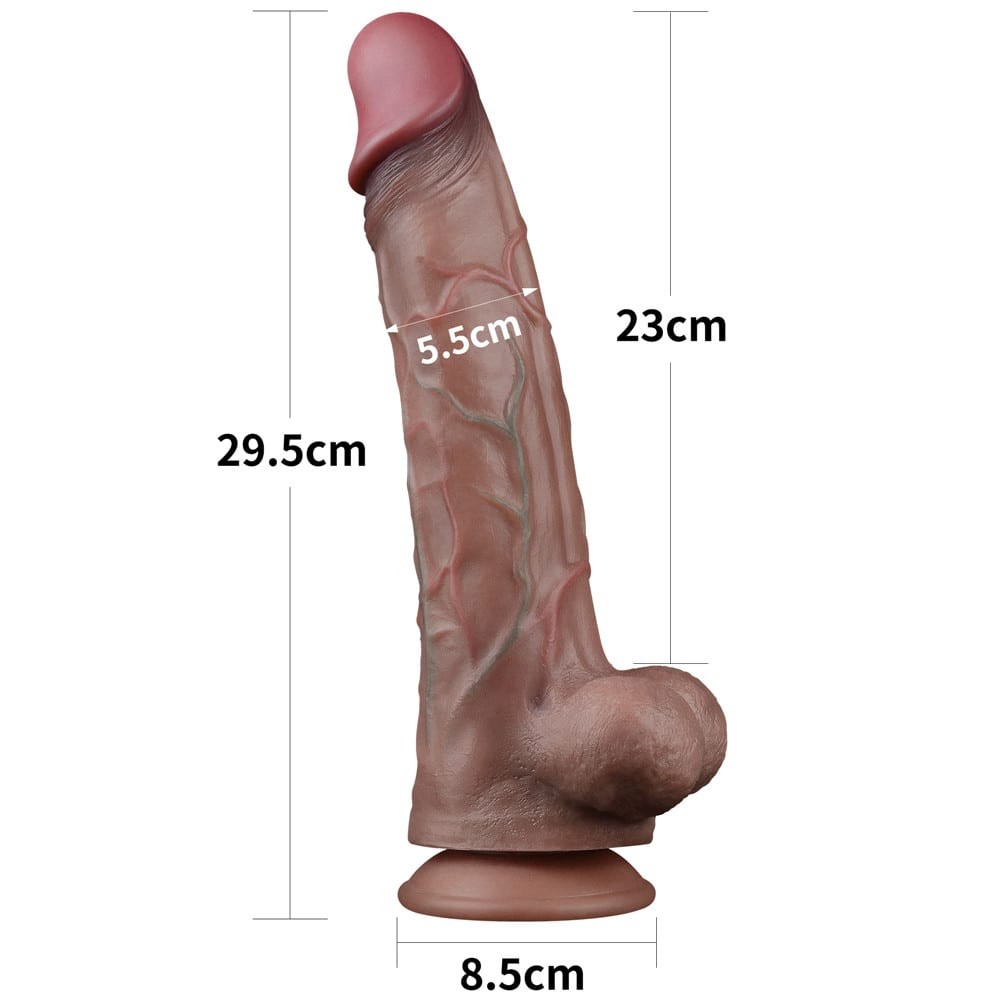 11.5'' Dual Layered Platinum Silicone Cock | ViPstore.hu - Erotika webáruház #9 - EAN }