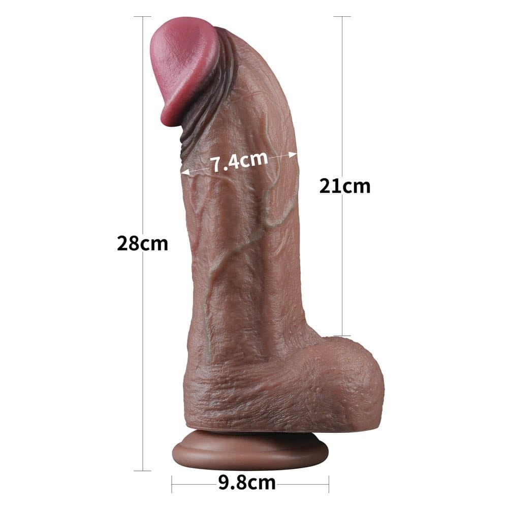 11'' Dual Layered Silicone Cock XXL | ViPstore.hu - Erotika webáruház #4 - EAN 6970260900676 | SKU LVTOY00637