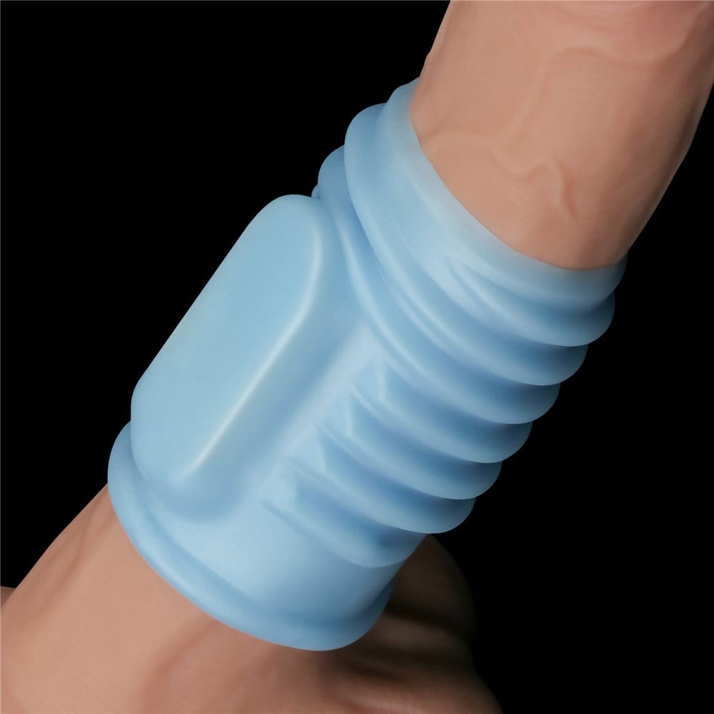 Vibrating Spiral Knights Ring Blue | ViPstore.hu - Erotika webáruház #7 - EAN 6970260907934 | SKU LVTOY00657
