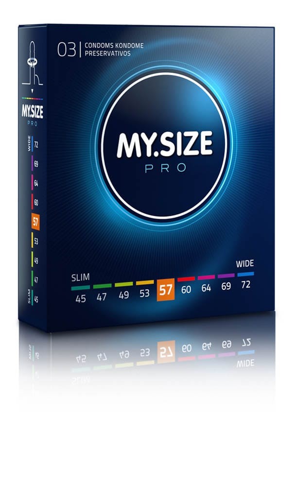MY SIZE PRO Condoms 57 mm (3 pieces) | ViPstore.hu - Erotika webáruház #1 - EAN 4025838403577 | SKU MSPRO05703