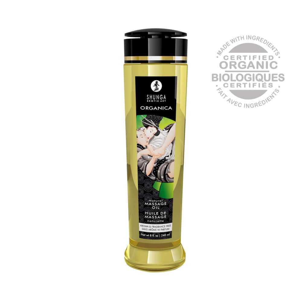 MASSAGE OIL ORGANICA 240 ml / 8 oz NATURAL | ViPstore.hu - Erotika webáruház #1 - EAN 697309013222 | SKU SHUNGA0207
