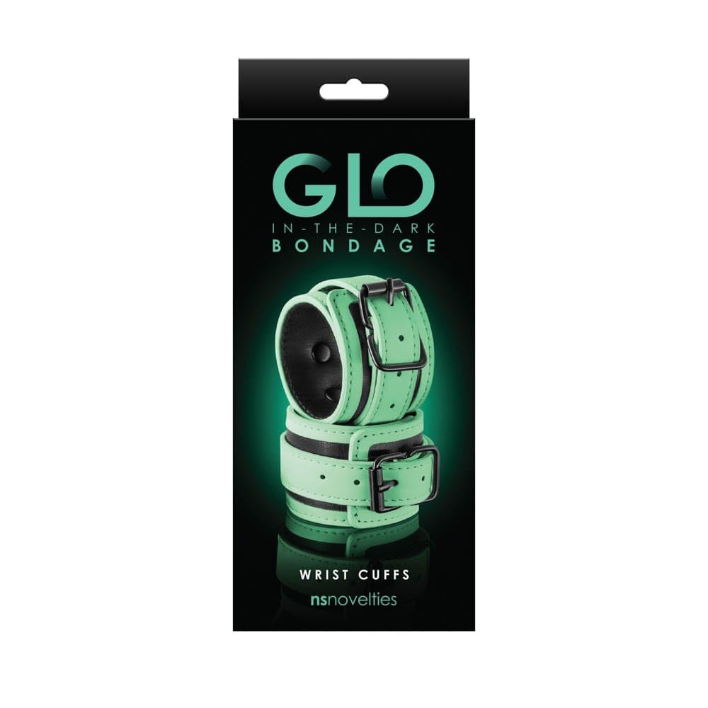 GLO Bondage - Wrist Cuff - Green_B0O25_2 | ViPstore.hu - Erotika webáruház #1 - EAN 657447104022 | SKU NSTOYS0874
