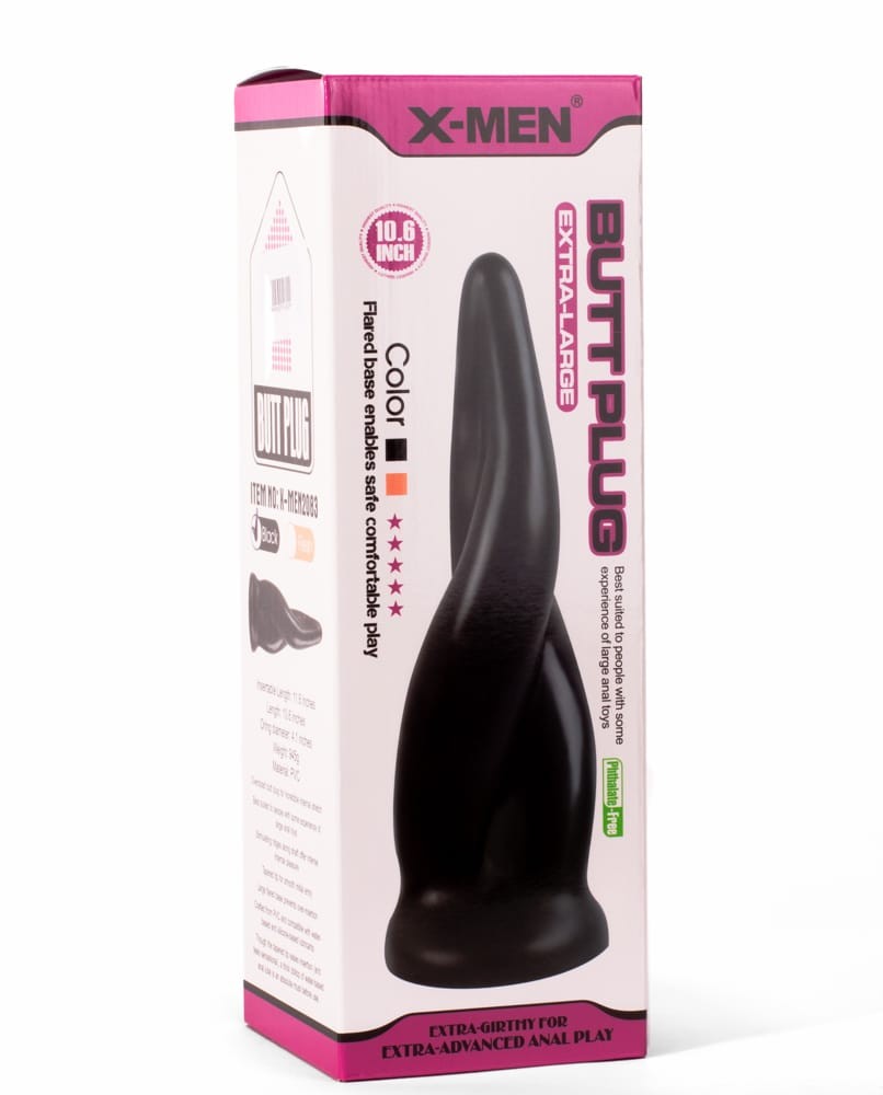 X-MEN 10.6" Extra Large Butt Plug Black | ViPstore.hu - Erotika webáruház #2 - EAN 5999560516029 | SKU XMEN000076