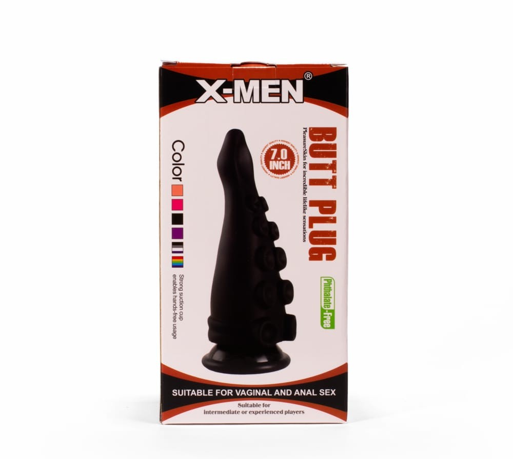 X-MEN 7" Butt Plug Black | ViPstore.hu - Erotika webáruház #1 - EAN 5999560515527 | SKU XMEN000098