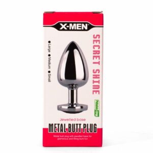 X-MEN Secret Shade Metal Butt Plug Red S | ViPstore.hu - Erotika webáruház #1 - EAN 5999560515879 | SKU XMEN000127