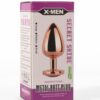 X-MEN Secret Shine Metal Butt Plug Rose Gold Heart S | ViPstore.hu - Erotika webáruház #1 - EAN 5999560515909 | SKU XMEN000128