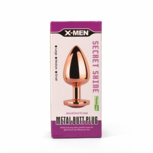 X-MEN Secret Shine Metal Butt Plug Rose Gold Heart M | ViPstore.hu - Erotika webáruház #1 - EAN 5999560515916 | SKU XMEN000136