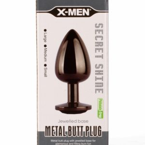 X-MEN Secret Shine Metal Butt Plug Gun Colour L | ViPstore.hu - Erotika webáruház #1 - EAN 5999560515800 | SKU XMEN000140