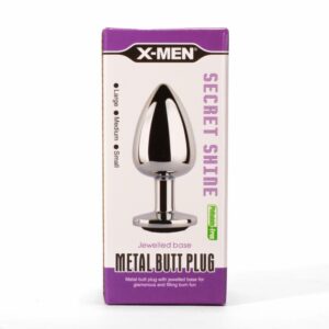 X-MEN Secret Shade Metal Butt Plug Black L | ViPstore.hu - Erotika webáruház #1 - EAN 5999560515831 | SKU XMEN000141