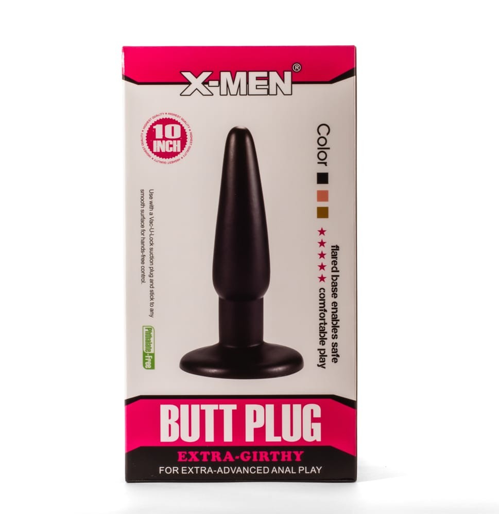 X-Men 10" Extra Girthy Butt Plug Black I_B0O50_1 | ViPstore.hu - Erotika webáruház #1 - EAN 5999560516142 | SKU XMEN000156