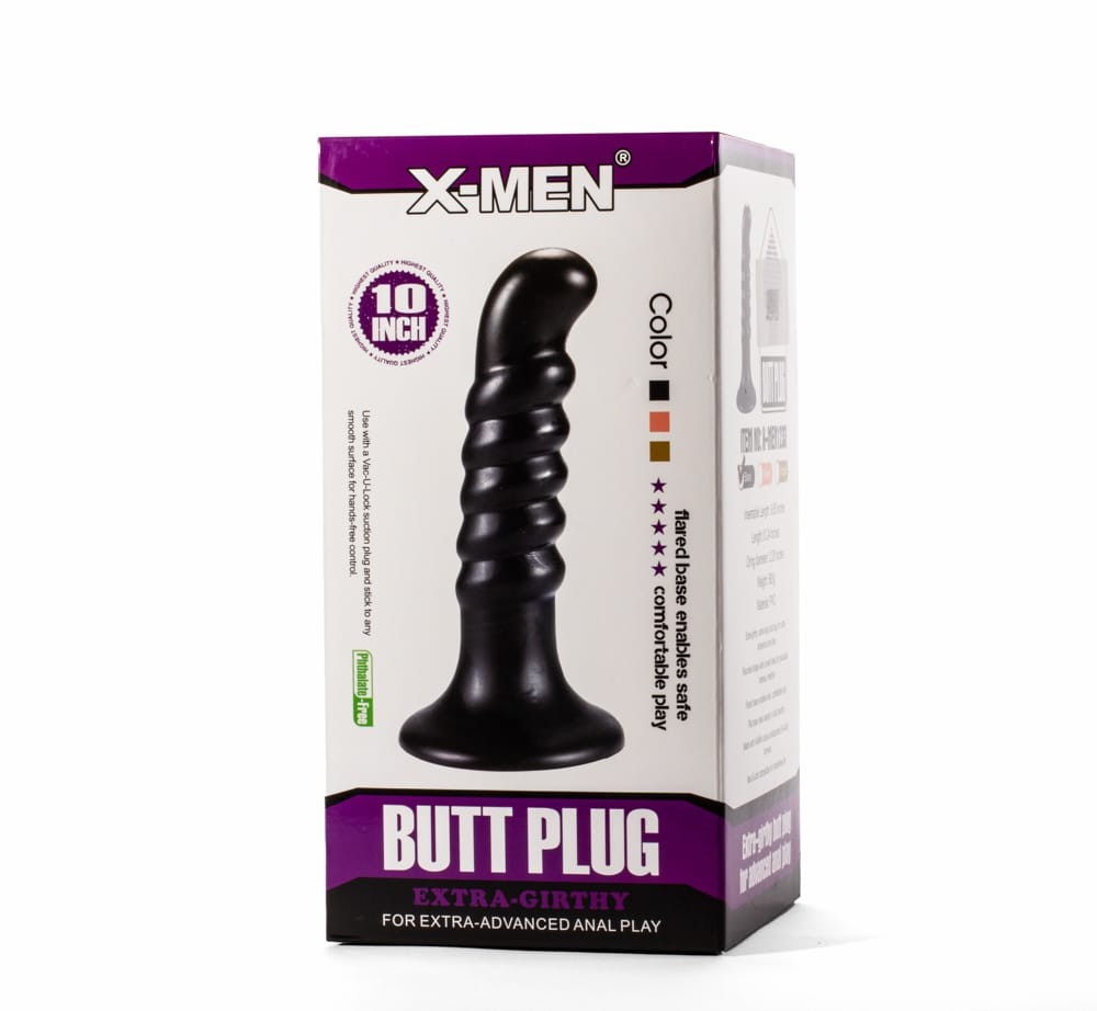 X-Men 10" Extra Girthy Butt Plug Black IV | ViPstore.hu - Erotika webáruház #2 - EAN 5999560516203 | SKU XMEN000163