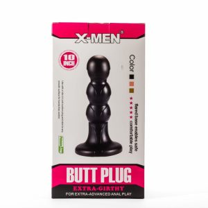 X-Men 10" Extra Girthy Butt Plug Black V | ViPstore.hu - Erotika webáruház #1 - EAN 5999560516210 | SKU XMEN000164