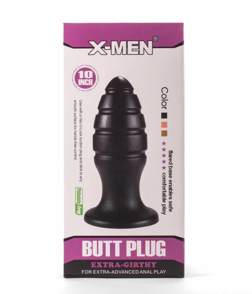 X-Men 10" Extra Girthy Butt Plug Black VIII | ViPstore.hu - Erotika webáruház #1 - EAN 5999560516272 | SKU XMEN000169