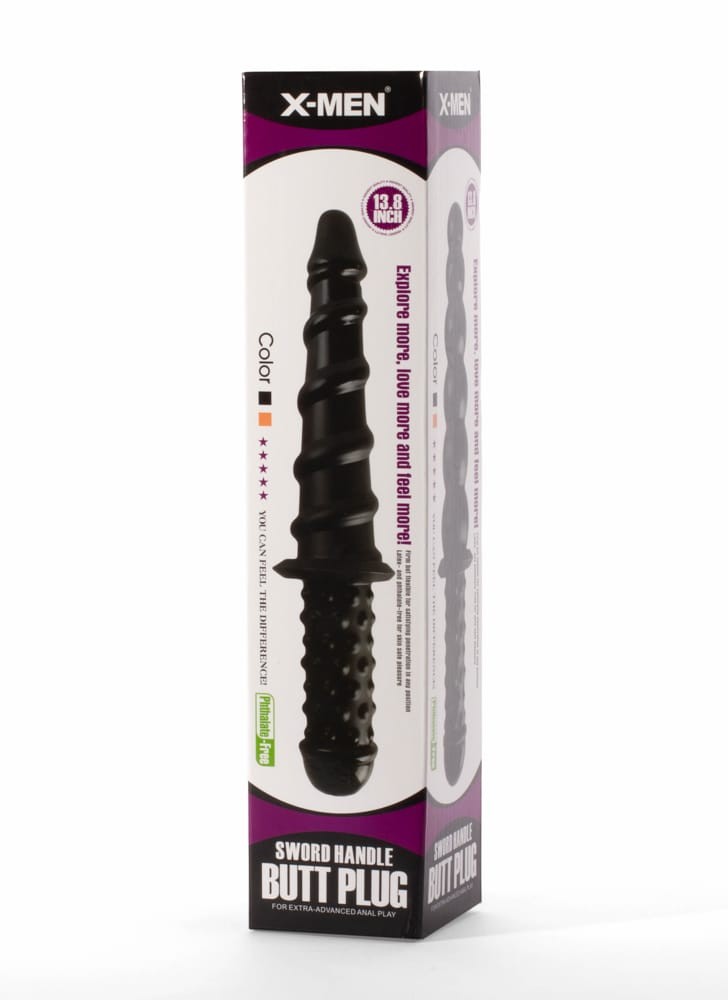 X-Men 13.8" Sword Handle Butt Plug Black I | ViPstore.hu - Erotika webáruház #2 - EAN 5999560516098 | SKU XMEN000186