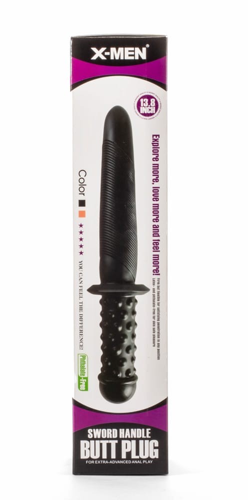 X-Men 13.8" Sword Handle Butt Plug Black II | ViPstore.hu - Erotika webáruház #1 - EAN 5999560516081 | SKU XMEN000187
