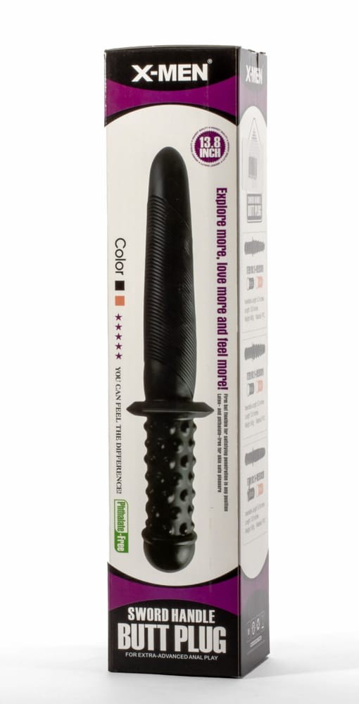 X-Men 13.8" Sword Handle Butt Plug Black II | ViPstore.hu - Erotika webáruház #2 - EAN 5999560516081 | SKU XMEN000187
