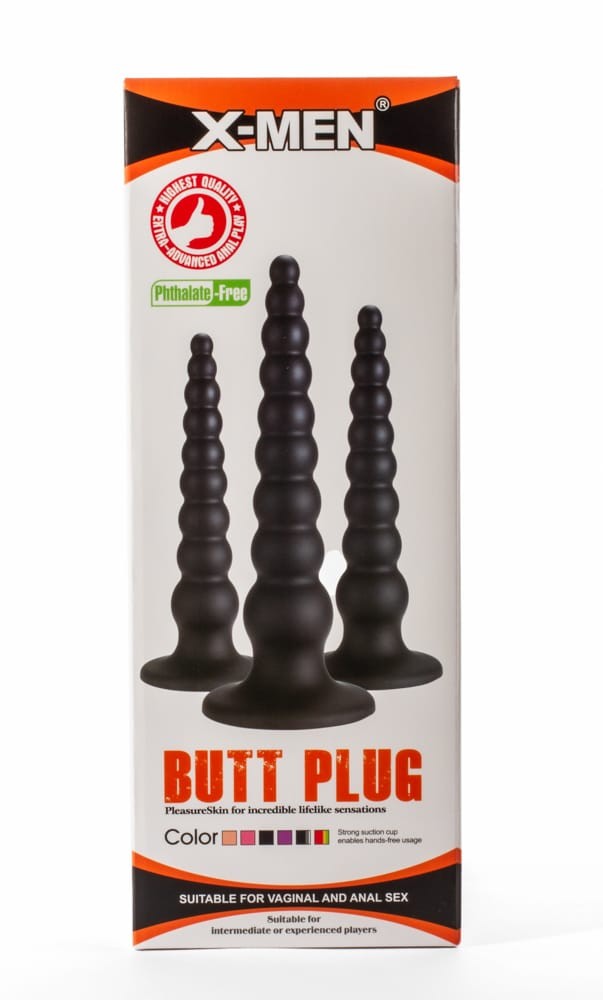 X-Men 9.45" Butt Plug Black M | ViPstore.hu - Erotika webáruház #1 - EAN 5999560516326 | SKU XMEN000206